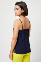 Top En Soie Bleu Marine - Harmont & Blaine - Femme