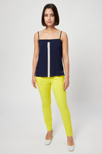 Top En Soie Bleu Marine - Harmont & Blaine - Femme