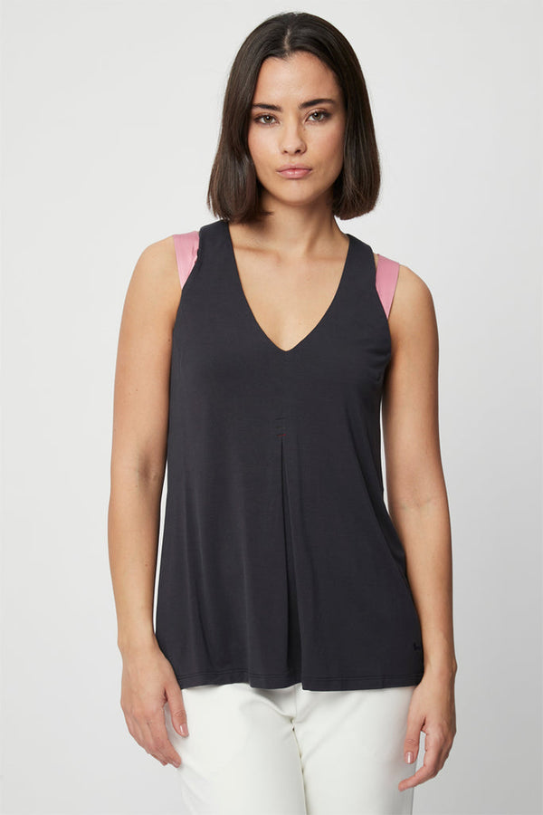 Top Bleu Marine - Harmont & Blaine - Femme