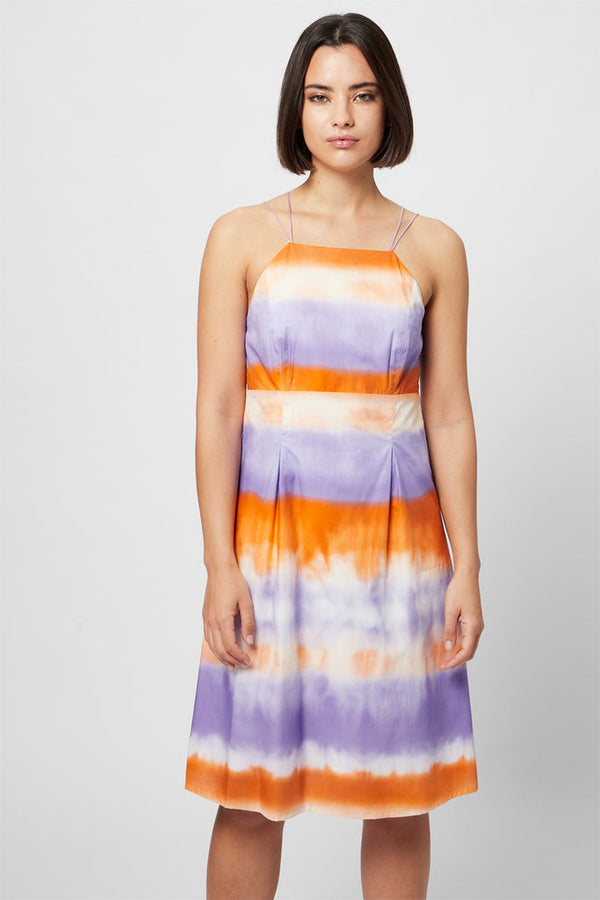 Robe Patineuse - Orange Et Mauve - Harmont & Blaine - Femme