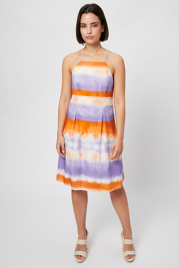 Robe Patineuse - Orange Et Mauve - Harmont & Blaine - Femme