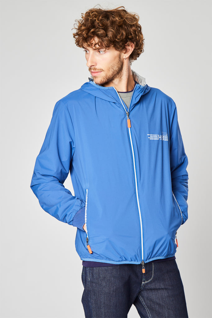 Coupe-Vent À Capuche Bleu Cobalt - Harmont & Blaine - Homme