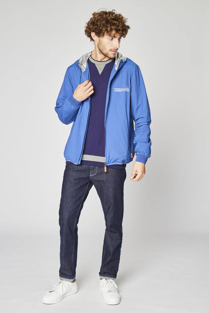Coupe-Vent À Capuche Bleu Cobalt - Harmont & Blaine - Homme