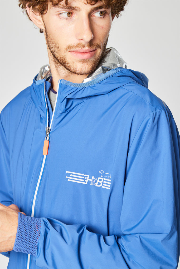 Coupe-Vent À Capuche Bleu Cobalt - Harmont & Blaine - Homme