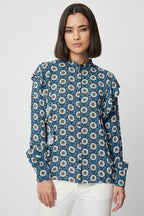 Chemisier Bleu Canard - Harmont & Blaine - Femme