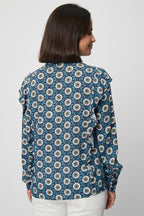 Chemisier Bleu Canard - Harmont & Blaine - Femme