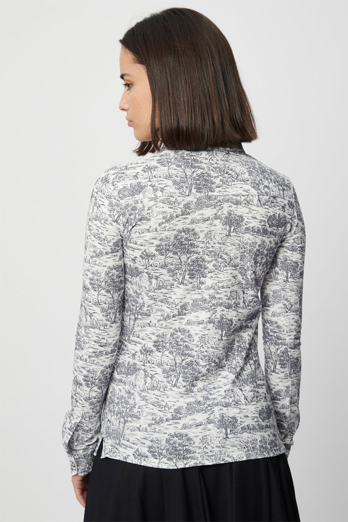 Chemisier Ecru Et Anthracite - Harmont & Blaine - Femme
