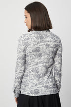Chemisier Ecru Et Anthracite - Harmont & Blaine - Femme