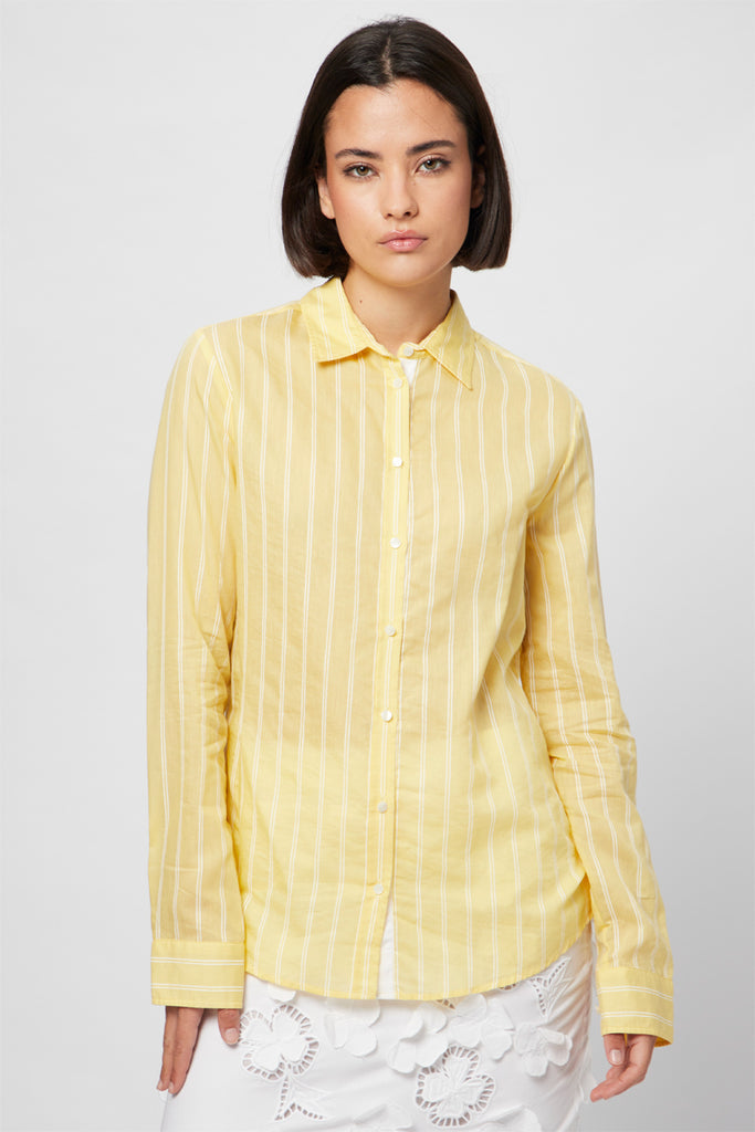 Chemisier Jaune Et Blanc - Harmont & Blaine - Femme