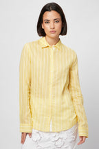 Chemisier Jaune Et Blanc - Harmont & Blaine - Femme