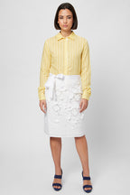 Chemisier Jaune Et Blanc - Harmont & Blaine - Femme