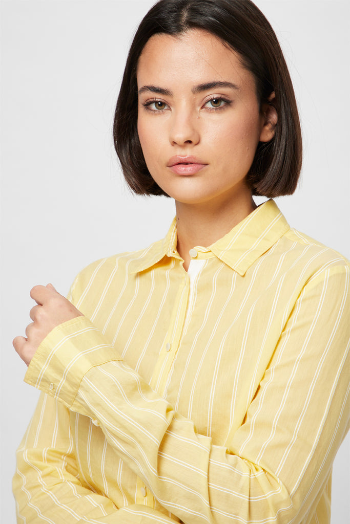 Chemisier Jaune Et Blanc - Harmont & Blaine - Femme