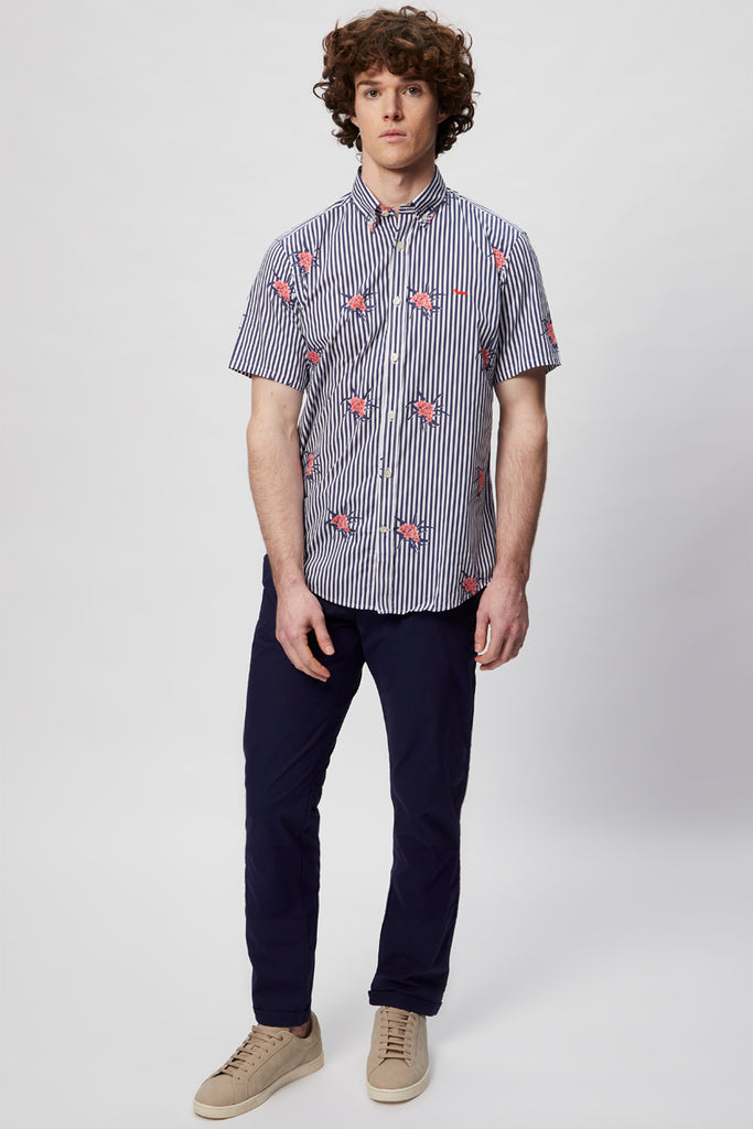 Chemise - Bleu Marine Et Blanc - Harmont & Blaine - Homme