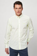 Chemise - Blanc Et Vert Citron - Harmont & Blaine - Homme