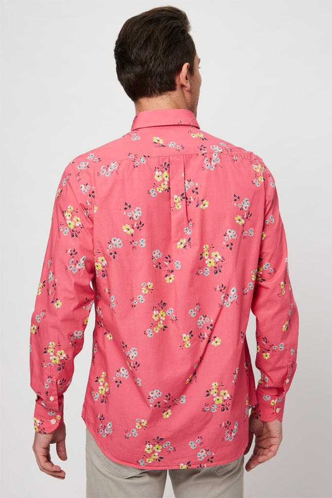 Chemise Corail Et Jaune - Harmont & Blaine - Homme
