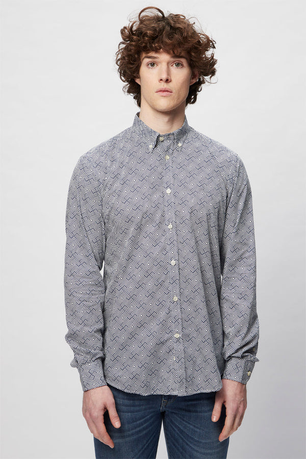Chemise - Bleu Marine Et Blanc - Harmont & Blaine - Homme
