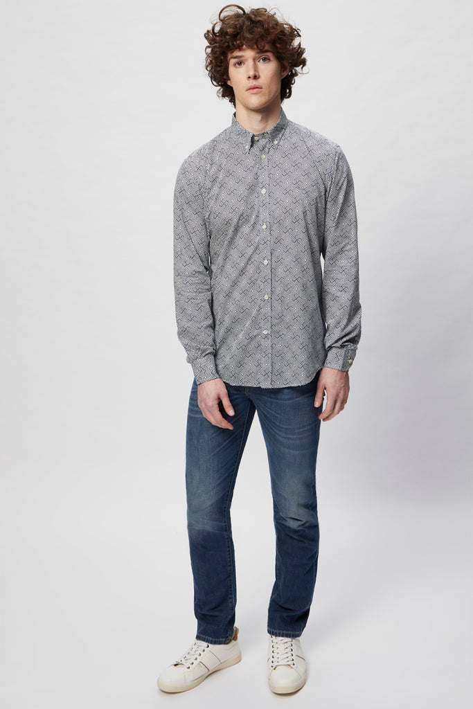Chemise - Bleu Marine Et Blanc - Harmont & Blaine - Homme
