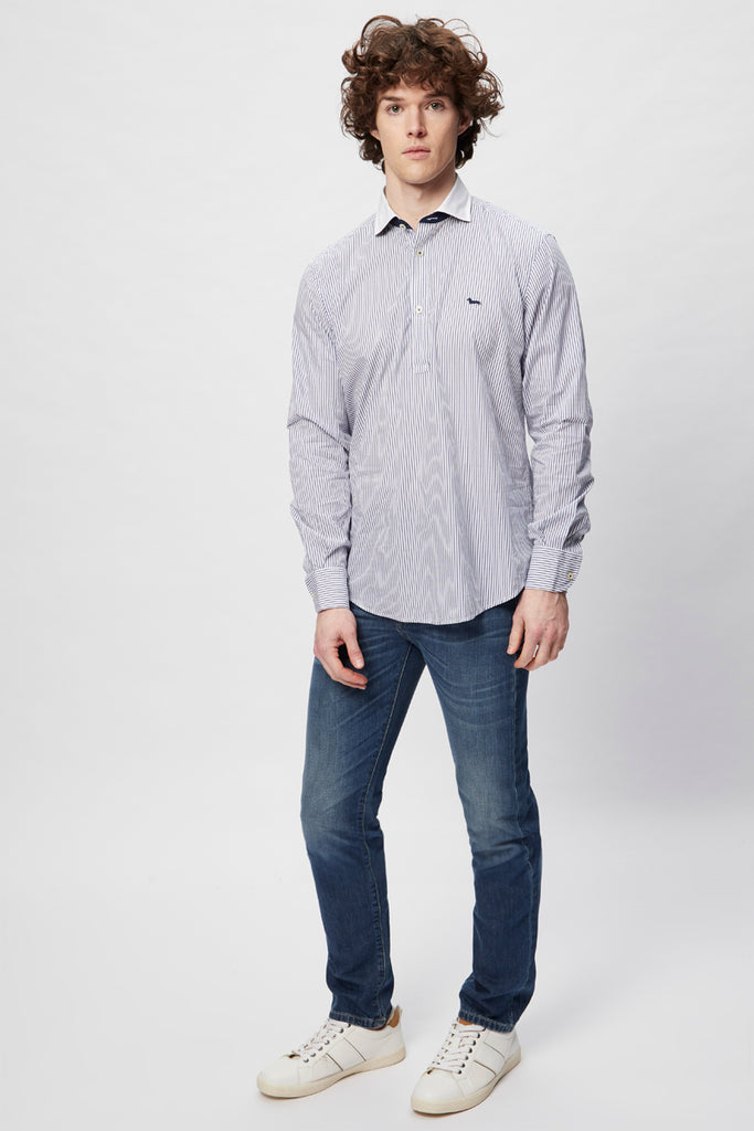 Chemise - Bleu Marine Et Blanc - Harmont & Blaine - Homme