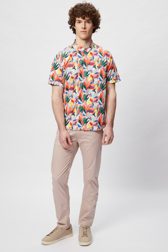Chemise - Orange Et Vert Foncé - Harmont & Blaine - Homme