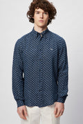Chemise En Lin Bleu Marine - Harmont & Blaine - Homme