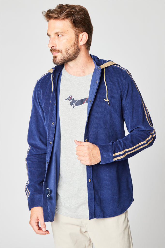 Surchemise En Velours Indigo - Harmont & Blaine - Homme