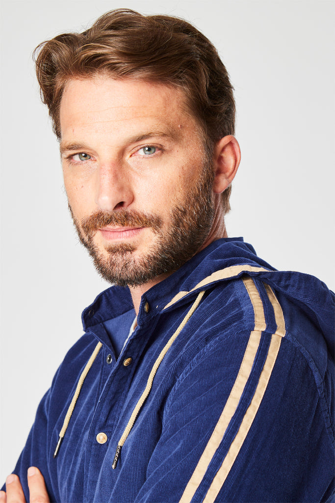 Surchemise En Velours Indigo - Harmont & Blaine - Homme