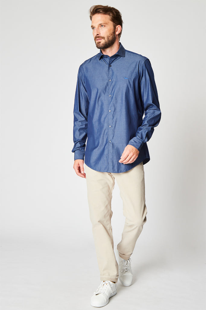 Chemise Rayée Bleu - Harmont & Blaine - Homme