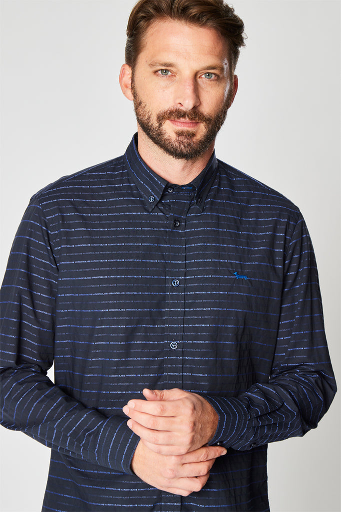 Chemise Rayée Bleu - Harmont & Blaine - Homme
