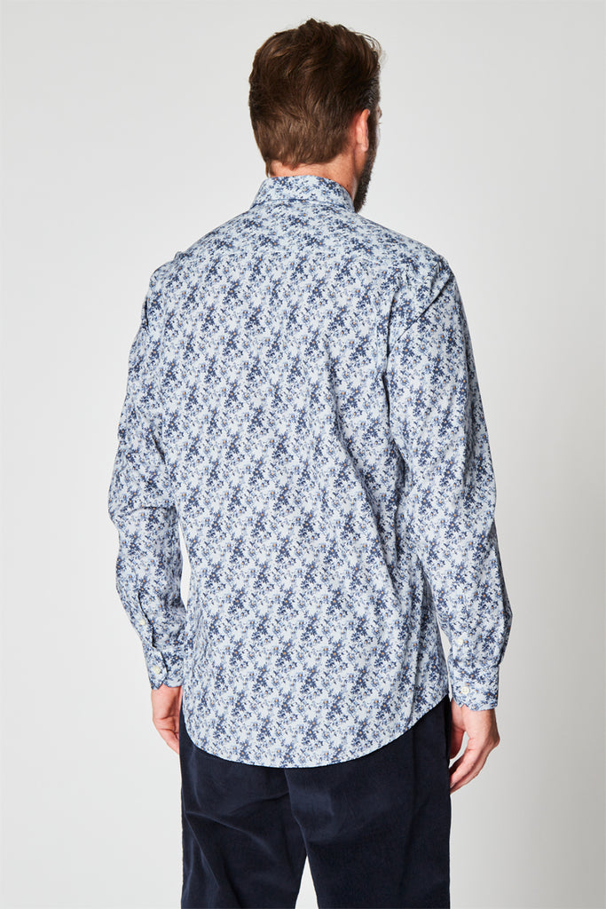 Chemise Fleurie Bleu Et Beige - Harmont & Blaine - Homme