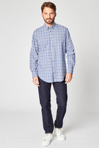 Chemise À Carreaux Bleu Marine Et Blanc - Harmont & Blaine - Homme