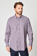 Chemise À Carreaux Marron Et Blanc - Harmont & Blaine - Homme