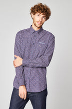 Chemise Fleurie Bleu Marine - Harmont & Blaine - Homme