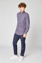 Chemise Fleurie Bleu Marine - Harmont & Blaine - Homme