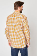 Chemise À Carreaux Moutarde Et Blanc - Harmont & Blaine - Homme