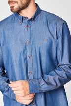 Chemise Bleu Marine Chiné - Harmont & Blaine - Homme