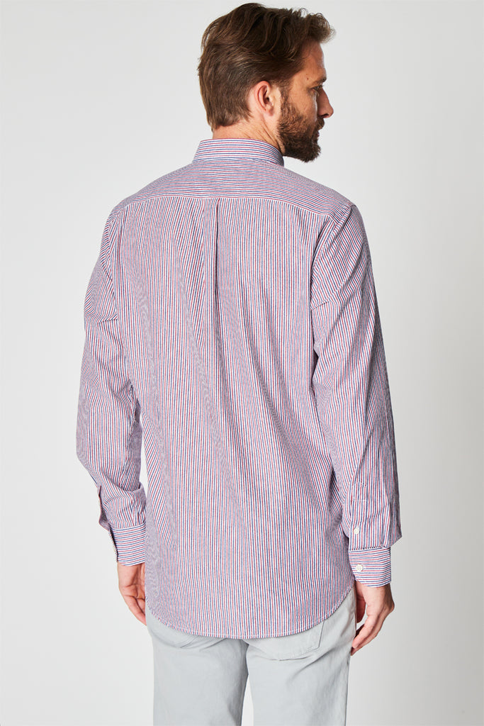 Chemise Rayée Bleu Marine Et Blanc - Harmont & Blaine - Homme