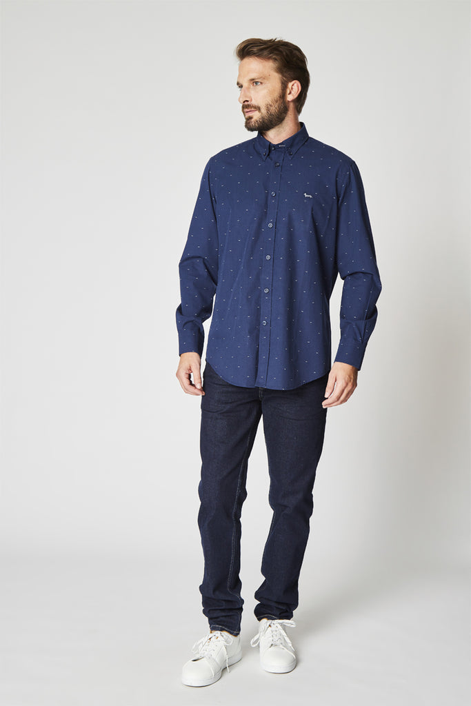 Chemise Bleu Marine - Harmont & Blaine - Homme