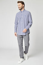 Chemise Rayée Bleu Marine - Harmont & Blaine - Homme