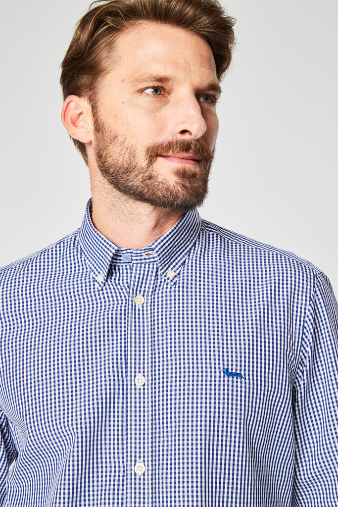 Chemise Rayée Bleu Marine - Harmont & Blaine - Homme