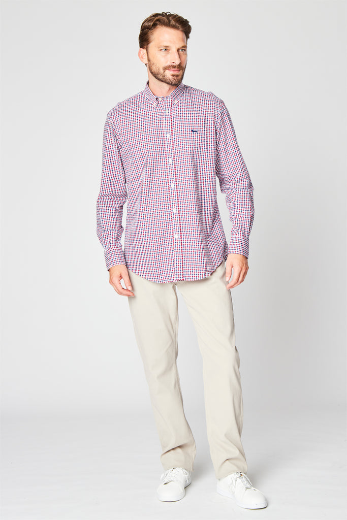 Chemise À Carreaux Rouge Et Blanc - Harmont & Blaine - Homme