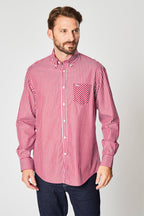 Chemise Rayée Bordeaux - Harmont & Blaine - Homme