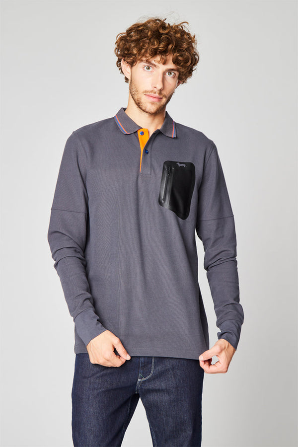 Polo Gris Et Noir - Harmont & Blaine - Homme