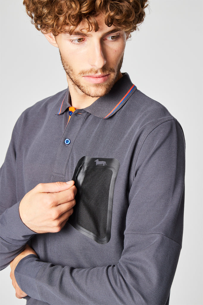 Polo Gris Et Noir - Harmont & Blaine - Homme