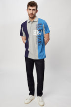 Polo Bleu Et Gris Chiné - Harmont & Blaine Jeans - Homme