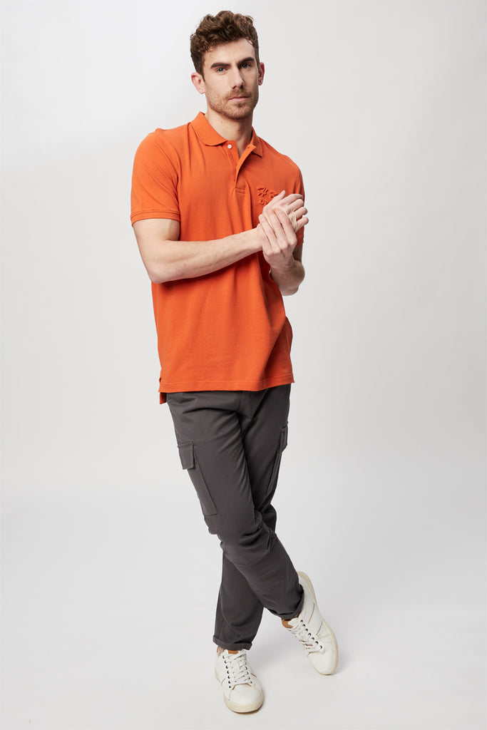 Polo Orange - Harmont & Blaine Jeans - Homme