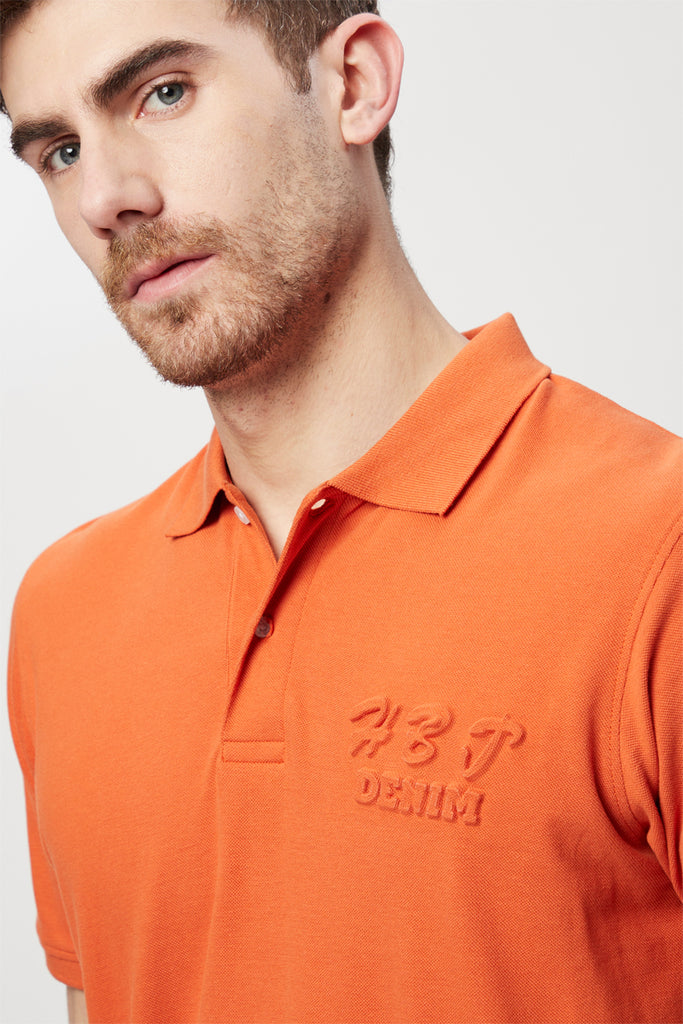 Polo Orange - Harmont & Blaine Jeans - Homme