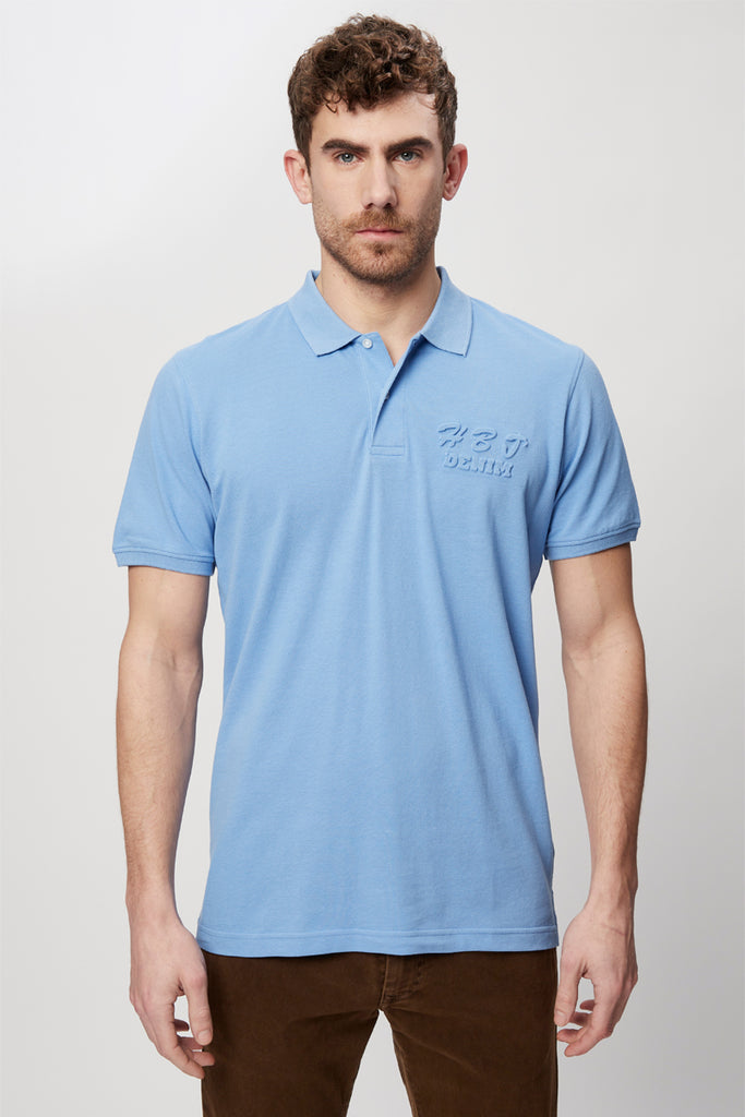 Polo Bleu Clair - Harmont & Blaine Jeans - Homme