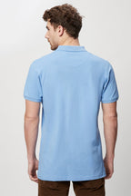 Polo Bleu Clair - Harmont & Blaine Jeans - Homme