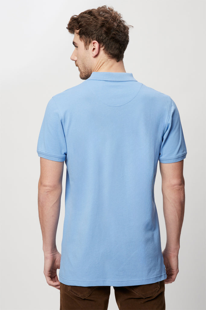 Polo Bleu Clair - Harmont & Blaine Jeans - Homme