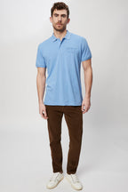 Polo Bleu Clair - Harmont & Blaine Jeans - Homme